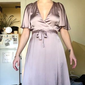 Wilfred Mauve Cupro Dress size 6